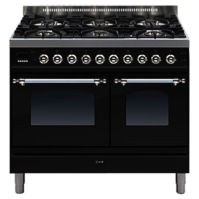 ILVE Milano Dual Fuel Range Cooker Matt Black ILVE Milano Dual Fuel Range Cooker Matt Black